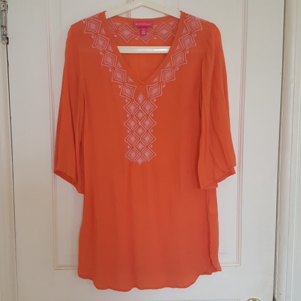 Lilly Pulitzer V-Neck Boho Tunic Top